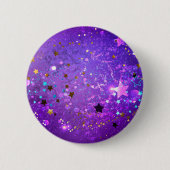 Lila Hintergrund mit Sternen Button (Vorderseite)
