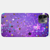 Lila Hintergrund mit Sternen Case-Mate iPhone Hülle (Rückseite (Horizontal))