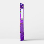 Lila Hintergrund mit Sternen Case-Mate iPhone Hülle (Rückseite / Links)