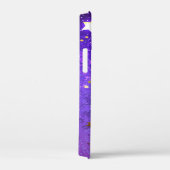 Lila Hintergrund mit Sternen Case-Mate iPhone Hülle (Rückseite / Rechts)