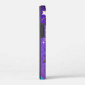 Lila Hintergrund mit Sternen Case-Mate iPhone Hülle (Rückseite / Rechts)