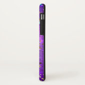 Lila Hintergrund mit Sternen Case-Mate iPhone Hülle (Hinten/Links)