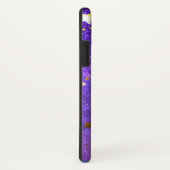 Lila Hintergrund mit Sternen Case-Mate iPhone Hülle (Hinten/Rechts)