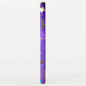 Lila Hintergrund mit Sternen Case-Mate iPhone Hülle (Hinten/Rechts)