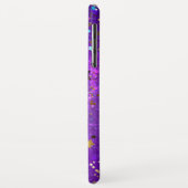 Lila Hintergrund mit Sternen Case-Mate iPhone Hülle (Hinten/Links)