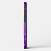 Lila Hintergrund mit Sternen Case-Mate iPhone Hülle (Rückseite / Links)