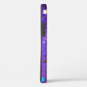 Lila Hintergrund mit Sternen Case-Mate iPhone Hülle (Rückseite / Rechts)