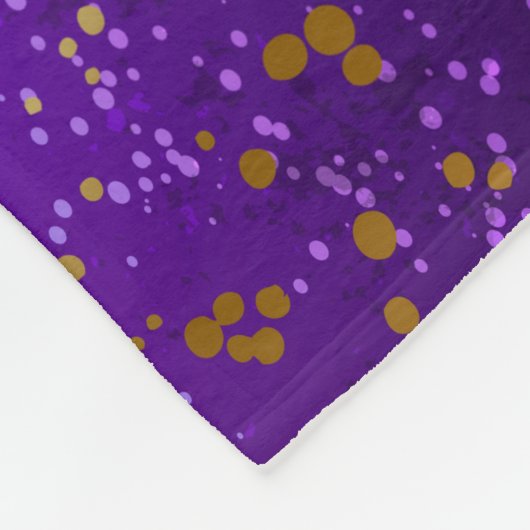 Lila Hintergrund mit Sternen Fleecedecke (Ecke)