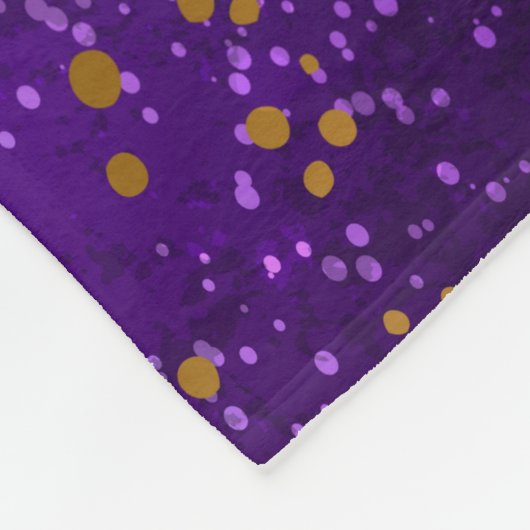Lila Hintergrund mit Sternen Fleecedecke (Ecke)