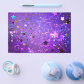 Lila Hintergrund mit Sternen Flyer (Einzeln)