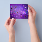 Lila Hintergrund mit Sternen Flyer (Gruppe)