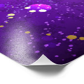 Lila Hintergrund mit Sternen Fotodruck (Ecke)