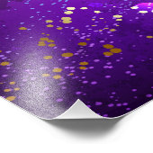 Lila Hintergrund mit Sternen Fotodruck (Ecke)