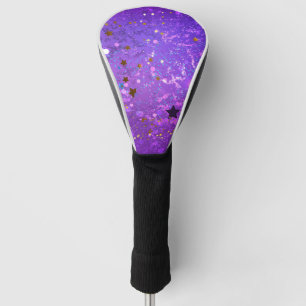 Lila Hintergrund mit Sternen Golf Headcover