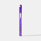 Lila Hintergrund mit Sternen iPhone Hülle (Rechte Seite)