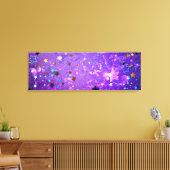 Lila Hintergrund mit Sternen Leinwanddruck (Insitu (Wohnzimmer))
