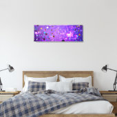 Lila Hintergrund mit Sternen Leinwanddruck (Insitu (Schlafzimmer))