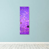 Lila Hintergrund mit Sternen Leinwanddruck (Insitu (Holzboden))