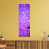 Lila Hintergrund mit Sternen Leinwanddruck (Insitu (Wohnzimmer))
