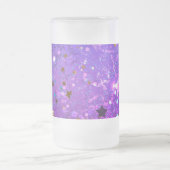 Lila Hintergrund mit Sternen Mattglas Bierglas (Mittel)