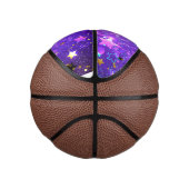Lila Hintergrund mit Sternen Mini Basketball (Rechts)