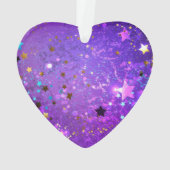 Lila Hintergrund mit Sternen Ornament (Rückseite)