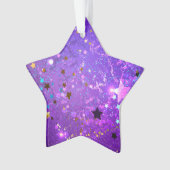 Lila Hintergrund mit Sternen Ornament (Vorderseite)