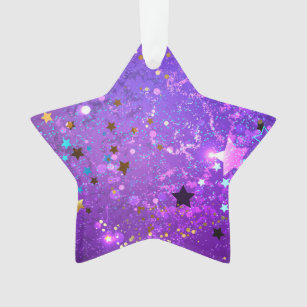 Lila Hintergrund mit Sternen Ornament