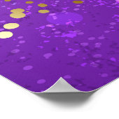 Lila Hintergrund mit Sternen Poster (Ecke)