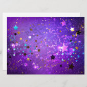 Lila Hintergrund mit Sternen Programm (Vorne/Hinten)