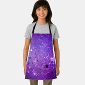 Lila Hintergrund mit Sternen Schürze (Insitu)