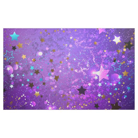 Lila Hintergrund mit Sternen Stoff (Yard (91,4 cm))