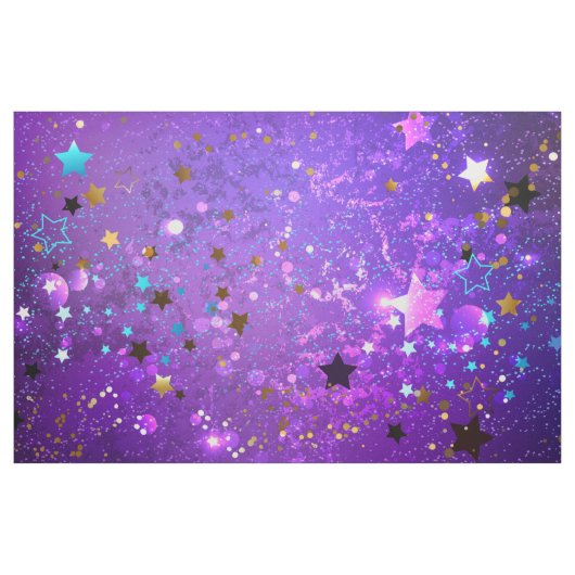Lila Hintergrund mit Sternen Stoff (Yard (91,4 cm))