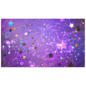 Lila Hintergrund mit Sternen Tischdecke (Vorderseite (Horizontal))
