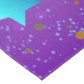 Lila Hintergrund mit Sternen Tischdecke (Schrägansicht)