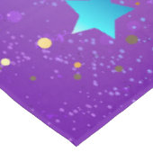 Lila Hintergrund mit Sternen Tischdecke (Schrägansicht)