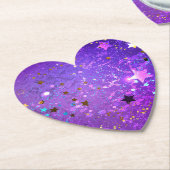 Lila Hintergrund mit Sternen Untersetzer (angewinkelt)