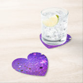 Lila Hintergrund mit Sternen Untersetzer (Vor Ort)