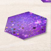 Lila Hintergrund mit Sternen Untersetzer (angewinkelt)
