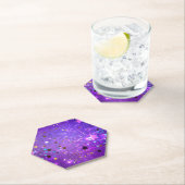 Lila Hintergrund mit Sternen Untersetzer (Vor Ort)