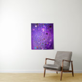 Lila Hintergrund mit Sternen Wandteppich (Beispiel)