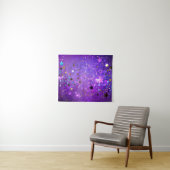 Lila Hintergrund mit Sternen Wandteppich (Beispiel (Horizontal))