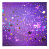 Lila Hintergrund mit Sternen Würfel (Rechts)