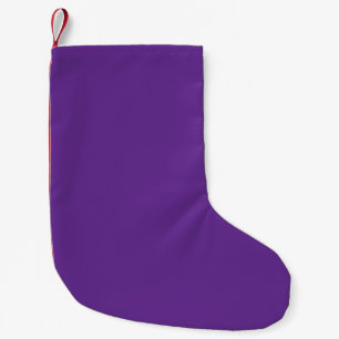 lila Hintergrund mit weißem Rand Kleiner Weihnachtsstrumpf