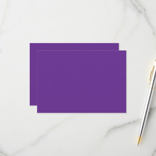 lila Hintergrund RSVP Karte (Vorderseite/Rückseite Beispiel)