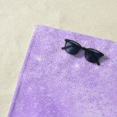 Lila Hintergrund und sparkle Glitzer Strandtuch (Beispiel)