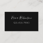 Lila Hintergrund von Glitzy Makeup Artist Visitenkarte (Rückseite)