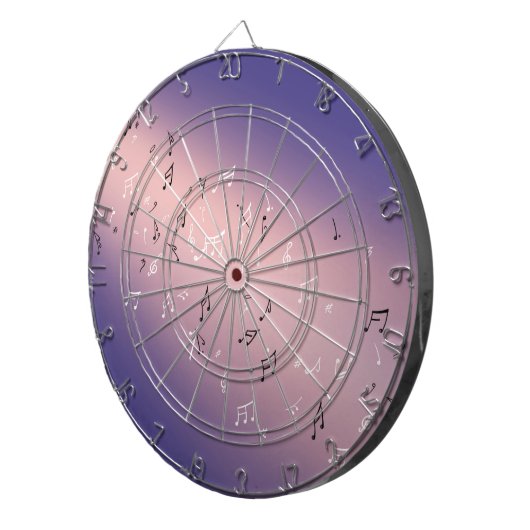 Lila Hintergrundmusik Dartscheibe (Vorderseite rechts)