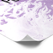 Lila Hinzufügen eines benutzerdefinierten Angebots Poster (Ecke)