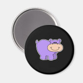 lila Hippie Magnet (Vorderseite/Rückseite)